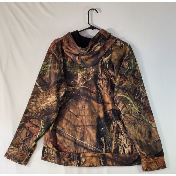 Mossy Oak Break-Up Country Camo Hoodie Mens Medium Performance Pullover Hunting - Picture 7 of 7